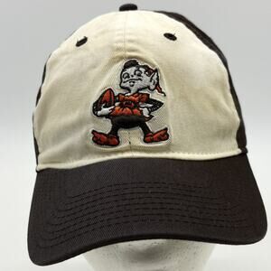 Vtg Reebok Cleveland Browns Mens Hat OSFA Strapback Brownie Elf NFL Football Cap